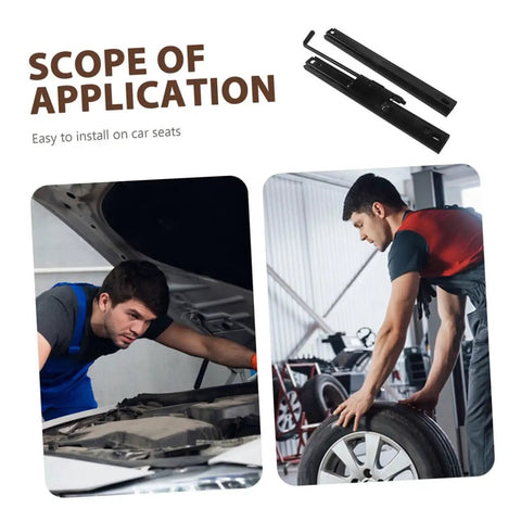 Seat Slider Track Set For Bucket Seats No Hassle Install Sliding Rails Mounting Frame For Vehicles Comfortable Driving Adjustable Position