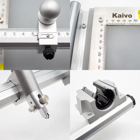Close-up of Laboratory Glass Cutter Manual For ITO Glass And Silica Gel Board Cutting 28x33cm KV-C-370 KVC370 Plus components