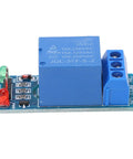 One Channel 5V Relay Module With Optocoupler Isolation ABS Relay Board For PLC Industrial Automation And Smart Home Plug And Play Set Of 5 Pro Grade Durable Electronic Components, blue 5V relay board with terminal block and LEDs