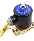 Half Inch Brass Electric Solenoid Valve DC 12V Normally Closed NC Direct Acting Heavy Duty Valve for Water Air Gas DN15