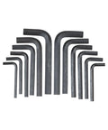 Jumbo Hex Key Set 12 Piece SAE And Metric With Heat Treated Rust Resistant Allen Wrenches in different sizes