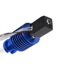 Upgraded V6 Hot End Kit With 0.4mm Nozzle And 60W Ceramic Heater For Ender 3 Pro V2 Prusa i3 MK3S MK3 MK2S 3D Printer Parts Durable Wear Resistant Steel Nozzle Compatible 1.75mm Filament, blue finned hot end