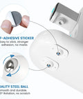 Detail of Self Adhesive Caster Wheels And Appliance Sliders For Kitchen Appliances, showing self-adhesive sticker and steel ball construction.