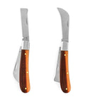 Gardening Grafting Cutter Kit With Two Grafting Tapes For Plant Budding And Fruit Tree Pruning Pro Grade Graft Tool Stainless Steel Blade Wooden Handle