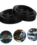 Pro Grade Tire Changer Cylinder Seal Kit With High Precision Oil Seals For Air Tight Performance Replacement Parts Set For Tire Changer Machines Minimizes Air Loss And Leaks Durable Plastic Seal Ring Pack Of 4, two black rings