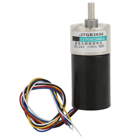 24V Brushless DC Motor With Speed Reduction For Micro Machinery And CNC Tools, CW CCW Ready, Dope Mini High Torque Drive With 600 RPM