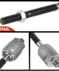 Front Inner Tie Rod End Replacement For Toyota Camry 2007 2011 Avalon 2005 2012 And Lexus ES350 2007 2012 Front Left And Right Install To Fix Uneven Tire Wear And Improve Steering Control, black steel tie rod detail