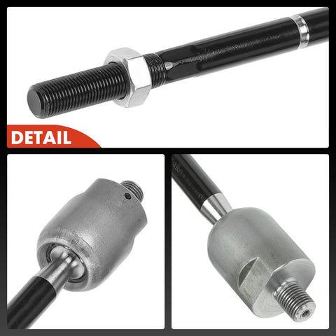 Front Inner Tie Rod End Replacement For Toyota Camry 2007 2011 Avalon 2005 2012 And Lexus ES350 2007 2012 Front Left And Right Install To Fix Uneven Tire Wear And Improve Steering Control, black steel tie rod detail