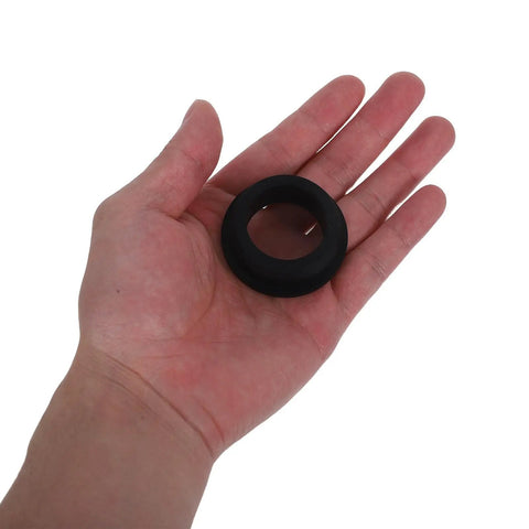 Sturdy Black Silicone Grommet Kit For Cables And Wires Heat Resistant Flexible Desks Protect Wall Holes Aesthetic Industrial Use Efficient, hand-held