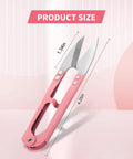3 Pack Thread Snips Set High Carbon Steel Thread Cutter with Spring Return, 4.25 inch long, 1 inch wide