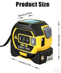 3-in-1 Laser Tape Measure with Cross Line Level,40m/131ft Laser Distance Meter,5m Auto-Lock Tape Measure in compact size.