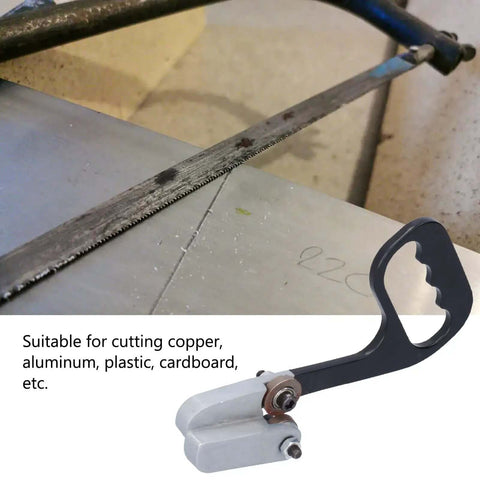 Stainless Steel Metal Sheet Cutter Hand Plate Shear Dope Manual Cutting Tool for Copper Aluminum and Plastic Plates Portable shown on table