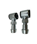 Three Quarter Inch Universal Heim Joint Rod End Kit With Chromoly Joints For Panhard And Four Link Suspension Includes Jam Nut Polyurethane Bushings Five Eighth Inch Dom Crush Sleeves Weld In Bungs For One And Quarter Inch Tube Rear Suspension, pair of rod ends