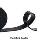 Neoprene Rubber Sheet Roll One Eighth Inch Thick by 12 Inch Wide by 24 Inch Long for DIY projects, shows flexible and durable roll