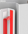 Heavy Duty Self Adhesive Wall Corner Protectors Peel And Stick Corner Guards For Quick Home Refresh showing red adhesive strip.