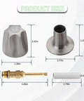 Bathtub Shower Handle Replacement Kit For Pfister Verve Contessa Windsor Faucets 2 Piece Knob Set With 12H-2H 12H-2C Stems