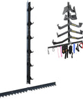 Make Your Garage Gym Setup Look Dope With These Hella Solid Lat Pulldown Bar Storage Hooks Designed To Hold Heavy Weights And Keep Your Workout Zone Totally Tidy. Wall-mounted steel organizer with hooks for gym equipment.