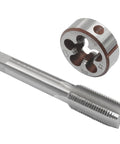 2 Pack M16 x 1.5 High Speed Steel Tap and Die Set for Metric Threads Right Hand Tap and Die Kit for Steel Aluminum Copper