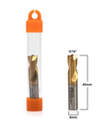 Shop-Ready Spot Weld Drill Bit Set 8mm And Five Sixteenth Inch Pro Grade High Speed Cobalt Steel With Titanium Coating in packaging