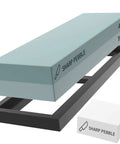 Two Sided Whetstone Knife Sharpening Stone 400/1000 Grit Kit with Flattening Stone and Non Slip Base for Kitchen Knives.