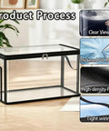 Built Like A Tank Large Clear Plastic Storage Bin With Heavy Duty Foldable Frame, showcasing thickened PVC and zipper features.