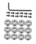 Top Bearing Router Bit Kit With Ball Bearings, Screws And Wrench For Router Bits, Hotfix Tool For Quick Bearing Change