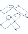 Heavy Duty Steel Brooch Shape Cotter Pins Set Quick Lock Safety Pins Locking Fasteners For Farm Lawn Garden And Hitch Applications 8 Pack 2x45x16mm Zinc Plated Tempered Alloy Steel