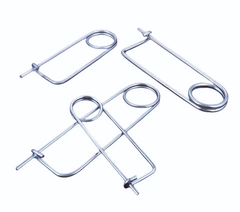 Heavy Duty Steel Brooch Shape Cotter Pins Set Quick Lock Safety Pins Locking Fasteners For Farm Lawn Garden And Hitch Applications 8 Pack 2x45x16mm Zinc Plated Tempered Alloy Steel