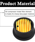 4 Pack Air Compressor Intake Filter Elements For Generators And Blowers, Heavy Duty Paper Filters showing construction material