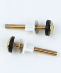 Universal Toilet Seat Screws Replacement Kit With Heavy Duty Fasteners Plastic Nuts Metal Washers And Rubber Washers Top Mount Toilet Seat Bolt And Screw Set