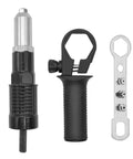 Pop Rivet Gun Adapter Kit For Cordless Drill Pro Grade Rivet Drill Attachment With 4 Interchangeable Heads, Alloy Steel
