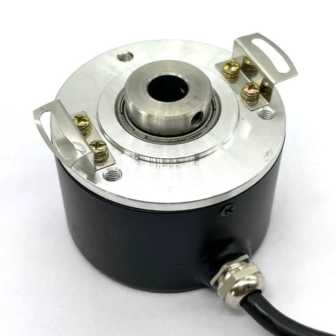 60mm Outer Diameter Hollow Shaft Rotary Encoder 5V DC Line Drive Output 1000 Pulses Per Revolution Heavy-Duty Workhorse Sensor