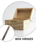 Six Piece Long Piano Hinge Set For Boxes And Jewelry Projects on wooden box