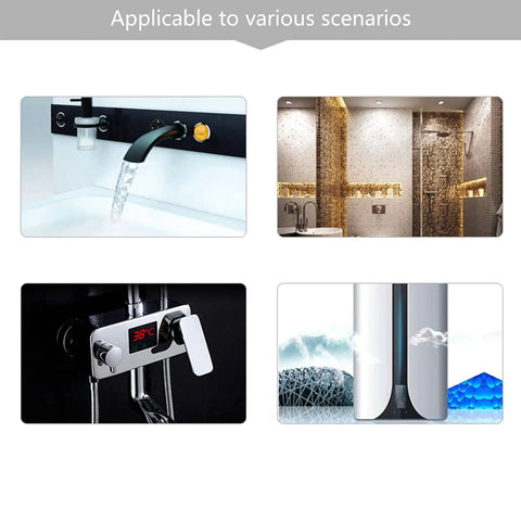 Various home water setups illustrating use of hydro power generator for home use micro hydroelectric turbine converts river water into electricity 80V 12V 5V 10W outputs power up phones USB devices and LED lights easy energy conversion for off grid living.