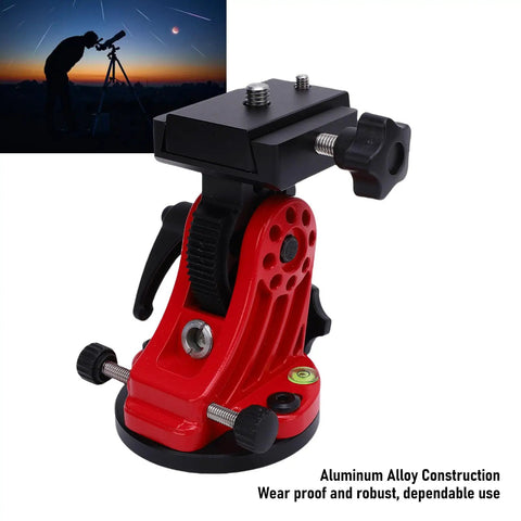 Equatorial Wedge For Telescopes Premium Aluminum Latitude Base With 0 To 90 Degree Tilt Sturdy Red Observatory Mount