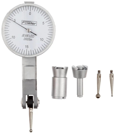 Horizontal Test Indicator With 0 To 0.030 Inch Measuring Range, White Dial, Pro Grade Machining Tool For Setup, Calibration And Inspection Tasks For Everyday Use