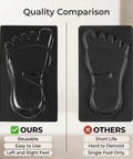 Quality comparison of Two-Piece Concrete Footprint Stepping Stone Template Kit vs single foot mold