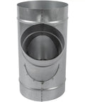 Four Way Ducting Splitter W Shape 45 Degree Branches Heavy Duty Galvanized Steel Dust Collection Fitting Pro Grade For Exhaust Fans And Dryer Vents Duct Hose Connector Ducting Adapter Main Duct Five Point Nine Inch Branch Three Point Nine Four Inch