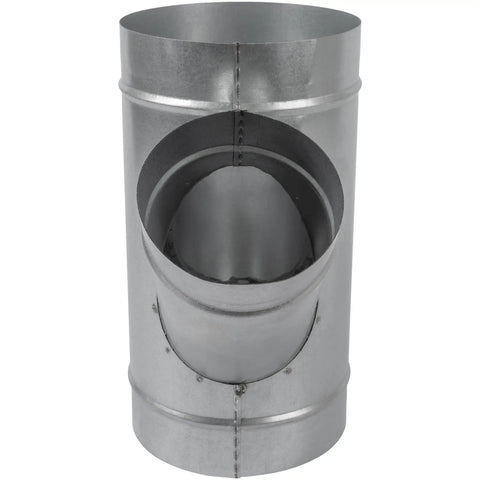 Four Way Ducting Splitter W Shape 45 Degree Branches Heavy Duty Galvanized Steel Dust Collection Fitting Pro Grade For Exhaust Fans And Dryer Vents Duct Hose Connector Ducting Adapter Main Duct Five Point Nine Inch Branch Three Point Nine Four Inch