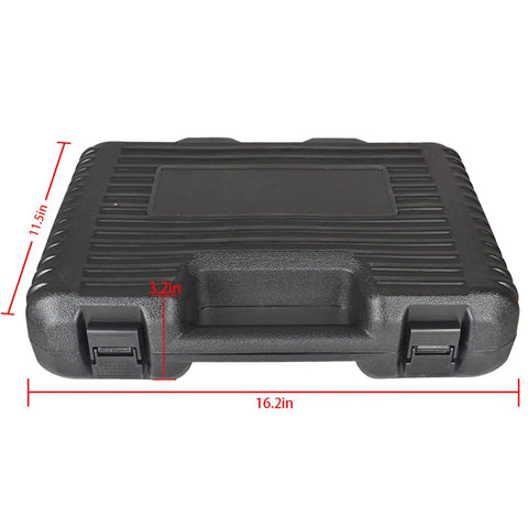 Hydraulic A C Hose Crimper Tool With 7 Die Set for Barbed and Beaded Fittings, portable black case for Hydra Krimp 71500 Kit