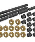 Premium Upgraded Front Bushing Dust Cover Seal Caps With Shaft Collars Upper Lower Rebuild Kit For YFZ 350 125 250 700r black bushings and collars