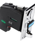 Pro Grade High Accuracy Acceptor With Cpu Control For Vending Machines And Game Mechanisms, side view showing control panel