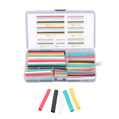 Ycauty 140 Pcs Heat Shrink Tubing Kit With Multipurpose Electrical Insulation Sleeves For Cable Covers And Adjustable Sizes That Are Perfect For Wire Bundling Mechanical Protection And DIY Projects Across The Board, 2mm to 10mm set
