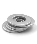 Massive 800 Piece Flat Washer Kit With M4 To M12 304 Stainless Steel Includes Adjusting Shims And Plain Gaskets In Durable Box Perfect For Quick Fastener Fixes Repairs And DIY Home Projects, stainless flat washers stacked