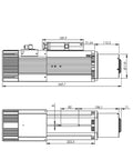 Badass 9.0 Kw Automatic Tool Change Spindle With Iso 30 Taper Dual Voltage 220v Or 380v Air Cooled Build technical drawing dimensions