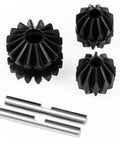 Beefy Steel Differential Gear Set Bevel Gears Upgrade For Tamiya TT02 TT02B XV02 1/10 RC Car CNC Machined, includes 2 stainless pins