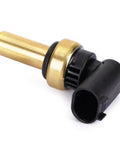 Slick Coolant Temperature Sensor For Engine Monitoring with brass tip and black plastic connector for Buick Encore GMC Canyon Cadillac CT6 Chevy Bolt EV Sonic Trax.