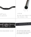 Beefy Aluminum Alloy Flat Bar And Riser Handlebar 25.4mm 600mm Or 31.8mm 620mm details and specifications for mountain and road bikes
