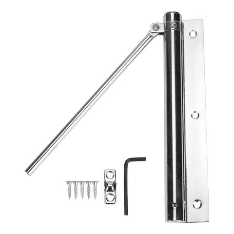 Adjustable Automatic Door Closer Stainless Steel With Auto Force Adjustment For Fire Doors And Wooden Doors Quiet No Fuss Self Closing Mechanism