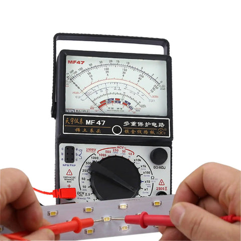 All In One Digital Multimeter With AC And DC Voltmeter Ohm Tester for voltage current resistance, probes testing LED panel